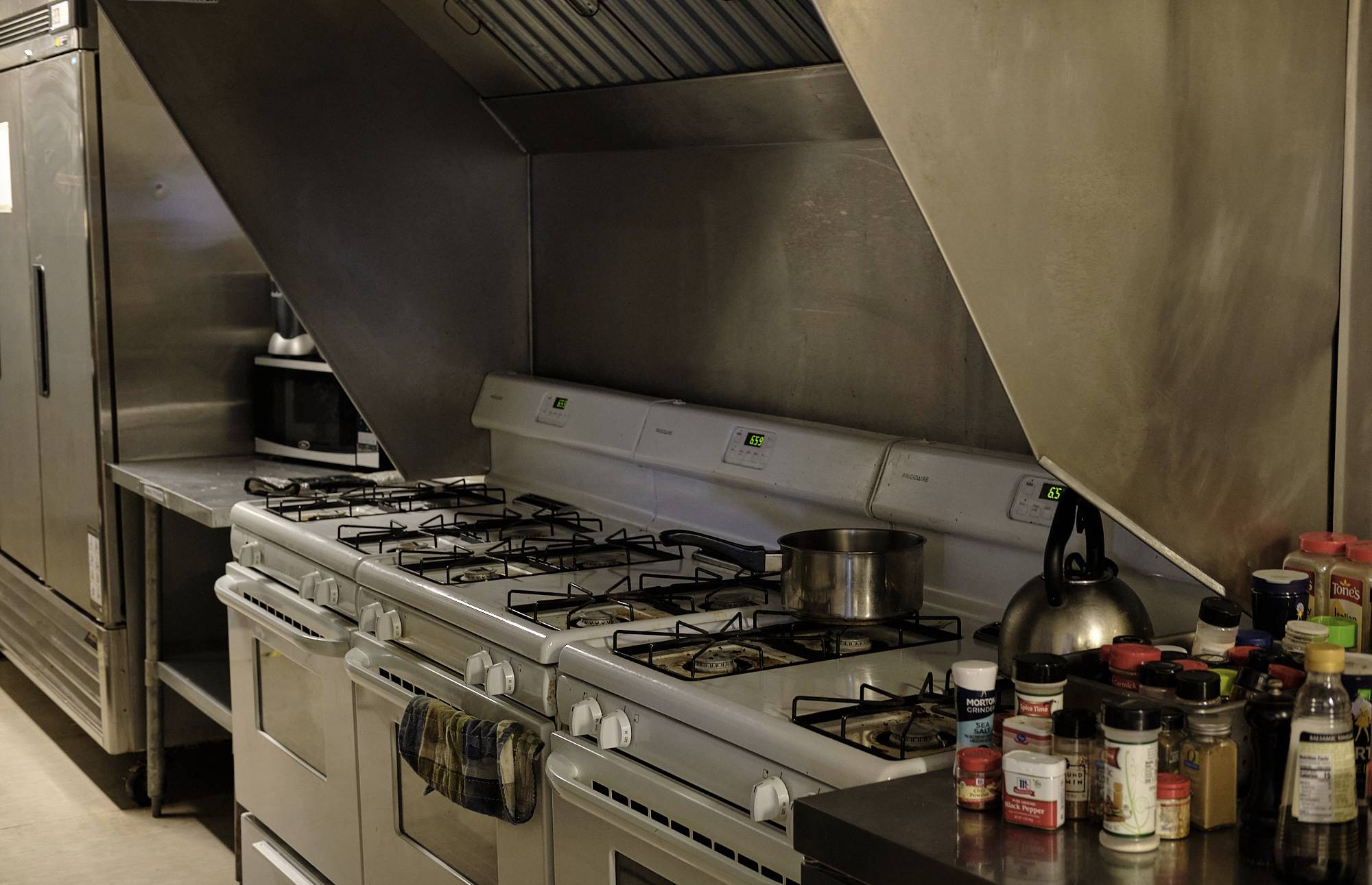 The ukpik II nest, a white building made from cargo containers